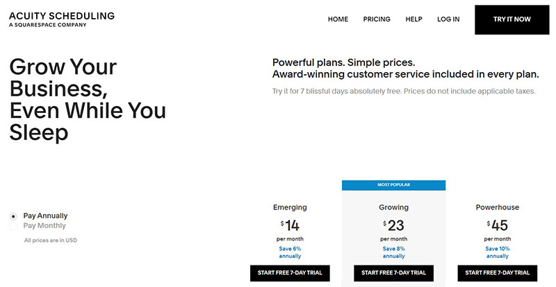 Acuity's Pricing Structure
